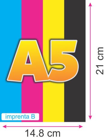 1000 Volantes, Flyers ó folletos tamaño A5 -  14,8 x 21cm