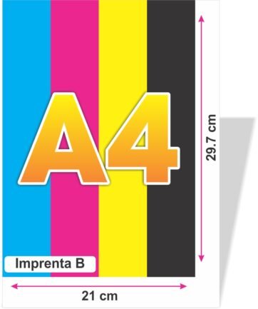1000 Volantes, flyers ó folletos publicitarios tamaño A4 – 21 x 29.7 cm